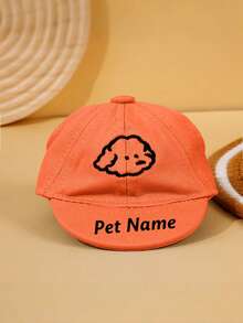 Customizable Name Pet Sun Hat, Adjustable Dog Sunhat With Cartoon Dog Embroidery Pattern - Suitable For Small Cats And Dogs, Outdoor UV Protection Waterproof, Multiple Colors Available Ornamental,Engraved Stylish,Fashion,Colorful,Vintage,Cute,Contracted,Cuties Custom,Unique,Customized,Personalized Pet For Anniversaries,For Birthdays, Hat Accessories - Multicolor - View 20