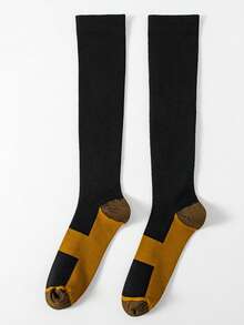 (10 Pairs) High-Top Compression Socks For Women And Men Suitable For Running, Hiking, Trekking, Fitness, Travel, Cycling, And Other Sports And Compression Sockings For Halloween, Christmas, Birthdays, And Gifts. - 彩色 - 查看 6