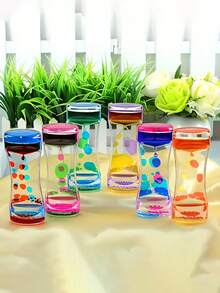 Two-Colour Liquid Timer Desktop Crafts, Creative Gifts, Timer Stress-Reducing Decorations, Liquid Sports, Teen Stress-Reducing Toys, Desktop Decorations, Stress-Reducing Acrylic Creative Gift Decorations