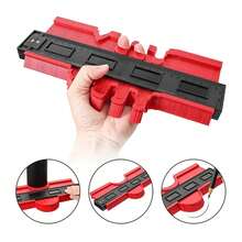 12/14/25cm Medidor de Contornos Irregulares Regla de Arco Medidor de Plástico Escala de Perfil de Contorno Plantilla Escala de Curvatura Azulejos Laminados - Azul - Ver 1