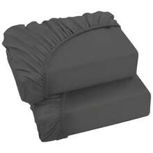 "40cm Extra Deep Pocket Fitted Sheet - Premium Soft Microfiber, Snug Fit For Thick Mattresses" - CHARCOAL01 - View 7