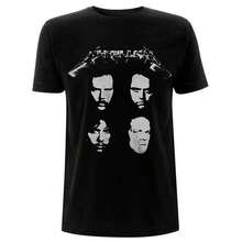 Metallica 4 Faces T Shirt - 黑色 - 查看 1