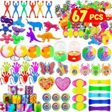 43 piezas Regalos para fiestas para niños a granel, juguetes antiestrés, regalos de recompensa, caja del tesoro, regalo de cumpleaños, rellenos de calcetines navideños, premios de carnaval, rellenos de piñatas, rellenos de bolsas de fiesta, rellenos de bolsas de regalos, estilo de color aleatorio