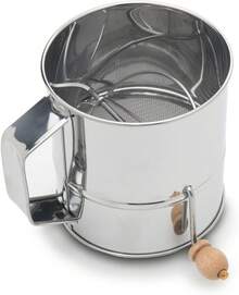 Run 4638 Tamiz de Harina, Acero Inoxidable, 3 Tazas, Mediano - Medio - Ver 3