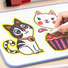 Dry Erase Mini Whiteboard, 4 Pcs A4 Small Whiteboard, Portable Double-Sided Dry Erase Board For Drawing In School &Amp; Home