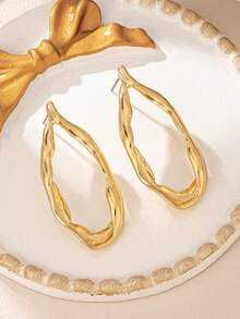 1pair Geometric Asymmetrical Stud Earrings - Irregular Earrings - View 17