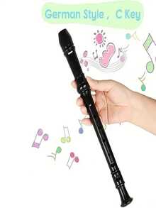 1pc Alto/Soprano Recorder For Beginners, 8-Hole Flute With Cleaning Rod, ABS Material Musical Instrument - Multicolor - View 8
