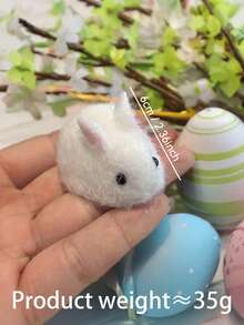 1/6个装 柔软可爱兔子挤压玩具，减压玩具，触觉玩具，办公旅行减压玩具，适合儿童、青少年和成人，逼真动物玩具，儿童礼物，儿童玩具，女孩玩具，男孩玩具，感官玩具，儿童派对礼物，课堂奖励，复活节礼物，圣诞节礼物，派对礼品袋填充物，生日派对礼物，派对游戏，趣味礼物 - 彩色 - 查看 15