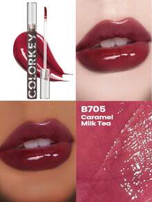 سلسلة COLORKEY Air Lip Glaze Gloss، أحمر شفاه سائل، مرآة، لمعان الشفاه، لامع، مائي، طويل الأمد، للمبتدئين للنساء للاستخدام اليومي، هدية للنساء الأم الزوجة الأخت الفتاة المراهقة الصديقة، للحفلات، حفلات الشاطئ السفر العطلة التخييم في الهواء الطلق، المكياج - مشاهدة 10