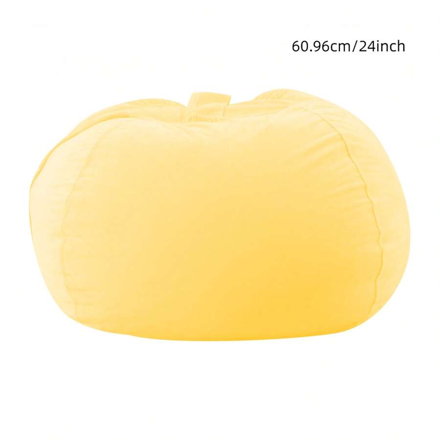 1 Funda de silla de puf ultra suave y rellenable (sin material de relleno), un puf gigante rellenable en el que se puede apoyar y sentar, una solución cómoda y conveniente para almacenar juguetes de peluche, ropa, muñecas, almohadas y objetos blandos, excelente opción de regalo para Navidad, Acción de Gracias, Año Nuevo, Día de San Valentín
