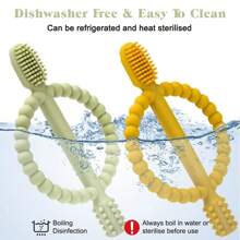 1 Piece Silicone Teether Baby Chew Teething Toys,For 6 To 12 Months And For Babies 12-18 Months Baby Boy And Girl