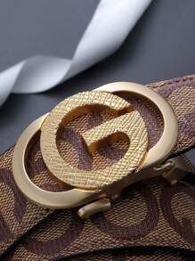 1件男士时尚合金字母自动扣皮带，A款，个性化多功能商务皮带，经久耐用，商务精英必备 - 也是一份绝佳的礼物选择。 - 彩色 - 查看 9