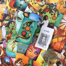 78 Stück Light Seer Tarot Karten mit Eisenbox, englische Version Wahrsagekarten, geeignet als Geschenk für Frauen zu Halloween, Weihnachten, Valentinstag, Neujahr (PDF Handbuch)