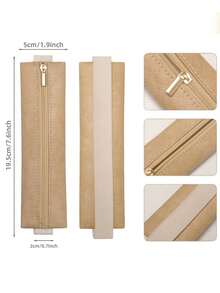 Adjustable Elastic Band Pencil Case, Paper Leather Pencil Pouch, Waterproof Notebook Pencil Box, Suitable For Notebooks, Planners, Binders And Books,Stationery,Back To School,Bag - Multicolor - View 5