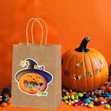 Custom Baking Packaging Bags, Halloween Trick Or Treat Bags, Halloween Baking Storage Bags, Pumpkin Baking Packaging Bags, Ghost Baking Packaging Bags, Candy Packaging Bags, Gift Packaging Bags, Gift Tote Bags, Halloween, Party, Gathering, Holiday, Restaurant - Halloween - View 9