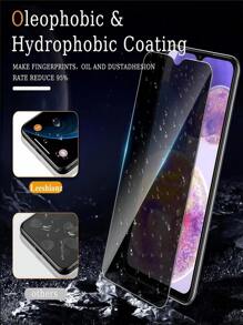 2Pcs Anti Peeping Transparent Tempered Glass Film Compatible With Samsung Galaxy S25 Ultra S24 A56 A55 9H Hardness Explosion-Proof And Anti Drop Compatible With IPhone 17 16 15 Pro Max Compatible With Xiaomi Redmi Note 13 14 4g 5g Pro Anti Spy Privacy Phone Screen Protector Film - Black - View 11