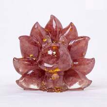Manifest Wealth & Luck: Nine-Tailed Fox Crystal Resin Figurine - Prosperity Guardian Home Decor (3.43" X 3.15") - 綠色 - 查看 9