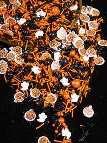 85g/3oz Halloween Cake Decoration Edible Sugar Sprinkles,Halloween Sprinkles For Cupcake Biscuits Desserts Party Halloween-Themed Parties Bake Decoration