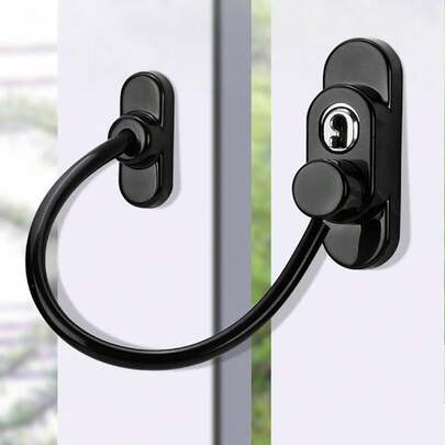 NetHong 4 Pcs Security Window And Door UPVC Lock Restrictor For Baby Child Cables