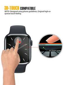 5 Stücke HD Vollabdeckung Bildschirmschutz, gebogener Verbundfilm und Carbonfaser-Stil, kompatibel mit Apple für 38/40/41/42/44/45/46/49mm Ultra/SE/Serie 10/9/8/7/6/5/4/3/2/1