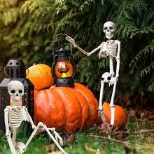 40/90cm Realistic Plastic Skeleton Decoration For Halloween, Haunted House, Holiday Scene Props