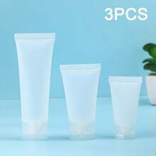 2/3/5pcs Travel Bottles For Toiletries – Leak-Proof Refillable Squeeze Tubes With Flip Top Cover | Holiday & Travel Essentials | TSA Approved For Shampoo, Lotion, Cosmetics (Soft Portable, )