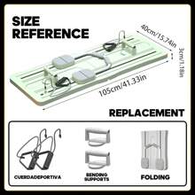 SIDIANBAN Pilates Board Reformer, Foldable Pilates Reformer Board, Multifunctional Abdominal Machine 6 In1 Pilates Sliding Board For Home, Pilates Exercise Board Fitness Equipment For Men, Women