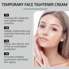 west&month Temporary Face Tightener Cream Immediately Tightening Skin Soothe Enhence Skin Barrier Repair Sensitive Skin Shrink Pores Anti-Wrinkle And Lightening Fine Lines Face Cream - 黑色 - 查看 5