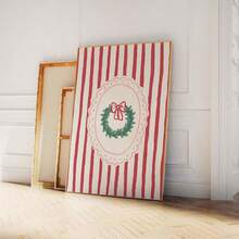 لوحة جدارية بطباعة سانتا كلوز بلا إطار مع زلاجة، "سانتا قادم" ، ديكور جداري لغرفة المعيشة وغرفة النوم وغرفة السكن، مجموعة ملصقات أعياد الميلاد وفن سانتا كلوز، طباعة احتفال الشتاء