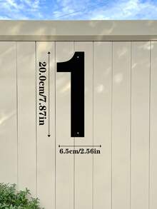 1 件 0-9 金属地址号码牌 - 金属标牌、壁挂、门牌、户外邮箱号码、家居装饰、花园装饰、前门、车库门、商店、工作室装饰、家庭地址号码牌、万圣节、感恩节。圣诞装饰、墙面艺术、礼物 - 彩色 - 查看 22