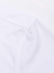 38% Bamboo Fiber, 62% Polyamide, Slim Fit Dress Shirt - Formal/Casual Shirt With Contrast Details On Collar And Cuffs, Breathable Cotton Blend For Everyday Business Wear - Branc - 查看 3