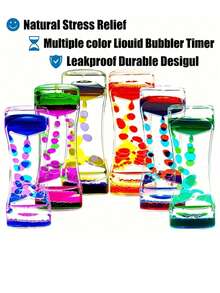 Two-Colour Liquid Timer Desktop Crafts, Creative Gifts, Timer Stress-Reducing Decorations, Liquid Sports, Teen Stress-Reducing Toys, Desktop Decorations, Stress-Reducing Acrylic Creative Gift Decorations