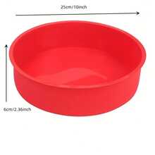 1pc Color Random Silicone Round Cake Mold, 4"/6"/8"/10" | Multipurpose DIY Baking & Pudding Tool, Oven , Ideal For New Year's Celebrations, Kitchen Baking Essentials, Colorful Cake Molds, Silicone Mold