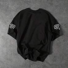 Streetwar Chicago 93 Racing Unisex T-Shirt Summer Spring/Autumn Loose None - Black - View 2