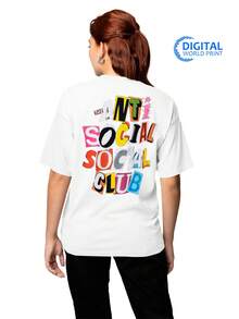 T-Shirt Oversized Shirt AntiSocial Social Club Collage Streetwear Premium Summer Winter T-Shirt - Trắng_3235 - Xem 8