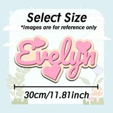 1pc Personalized Wooden Name Plate, No Electricity Needed, Customized Letter Wall Decor, Boho Style, Suitable For Living Room, Bedroom, Unique Customized Gift For Birthday, Party, Wedding, Graduation, Christmas, Halloween