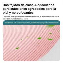 Almohada de lactancia multifuncional para embarazadas, ergonómica, suave, ajustable y fácil de llevar - Rosa - Ver 5