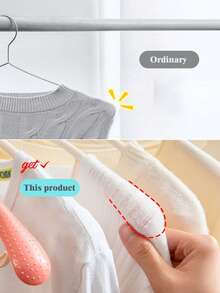 5pcs Wide Shoulder Seamless Non-Slip 360° Rotatable Simple Plastic Hangers, Suitable For Home/Dorm Room Laundry/Storage, Clothes Drying/Hanging