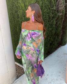 2023 European And American Autumn Dress Suit Women's Long Skirt Beach Skirt Suspender Skirt Long Foreign Trade Women's Polyester Clothing