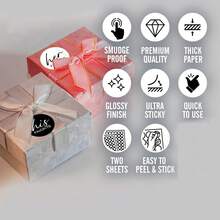 100/60 ملصق لأحبائه وأحبائها، ملصقات دائرية لامعة باللونين الأسود والأبيض، حشوات أكياس الترحيب بالعروس لحفل استقبال العروس وهدايا الزفاف