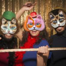 37 Pcs Therian Mask Kit White Cat Masks DIY To Paint Furry Animal Mask Therian Stuff Masquerade Cosplay Party,11552706 - 杏色 - 查看 9