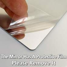 1/4/8pcs 20*20cm Round Corner Acrylic Wall Mirror Stickers – Self-Adhesive Decorative Panels For Bedroom, Dorm, Closet – Soft Splicing Mirror (Not For Reflection Use)