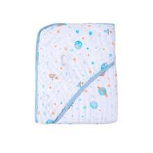 Soft Hooded Baby Diaper Bath Towel - Kit With 2, 3 Or 4 Towels - Bộ đồ cho bé trai 4 khăn tắm - Xem 2