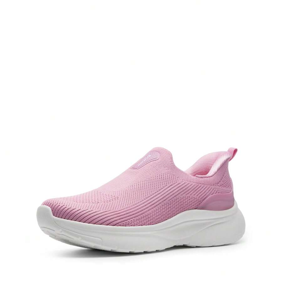 Women's Slip On Walking Shoes Hands Free Non-Slip Lightweight Gym Workout Casual Comfort Breathable Running Tennis SwiftSleek Fashion Sneakers - 粉色 - 查看 1