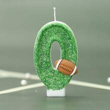 1 buah Lilin Ulang Tahun Bertema Rugby Hijau, Lilin Dekorasi Kue Hadiah Kreatif, Cocok untuk Perayaan Pesta Ulang Tahun dan Acara Peringatan, untuk Anak Laki-laki dan Perempuan - Hijau - View 16
