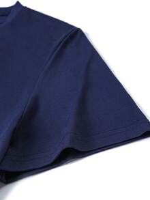 GRDR Men's Fashionable Printed Round Neck Short Sleeve T-Shirt, Suitable For Outdoor Casual Wear - Navy Blue - View 8