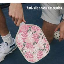 女孩超轻高颜碳纤维匹克球拍，户外运动，家庭运动球拍 - 乾枯玫瑰色 - 查看 8