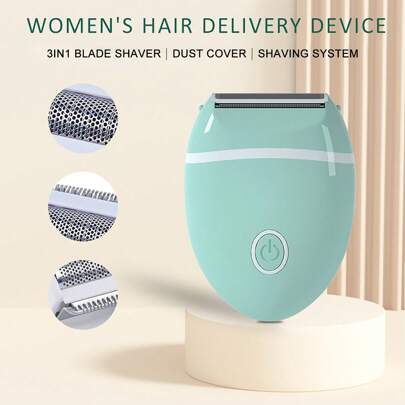 2 AAA Battery Powered Portable Women's Electric Hair Removal Device, Wireless Hair Remover For Face, Legs, Arms, Underarms, Bikini Area, Battery Not Included