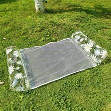 2 件 PVC 可折叠水上吊床夏季充气漂浮条纹成人游泳床垫海上游泳圈派对日光浴床垫、沙滩必需品、沙滩配件、泳池浮床 - 彩色 - 查看 18