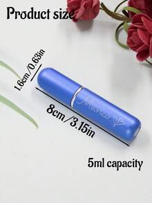 定制名字香水瓶、个性化旅行香水瓶可再填充、定制迷你香水瓶、香水喷雾器、可定制新娘派对礼物、生日礼物、伴娘礼物、多功能、旅行、便携、液体瓶、女士、闺蜜、女朋友、男朋友、同事、精致 - 5ml - 查看 3